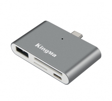 ĐẦU ĐỌC THẺ KINGMA TYPE-C BMU008 USB 3.0 (SD-TF) DÙNG CHO ĐIỆN THOẠI DI ĐỘNG, MACBOOK