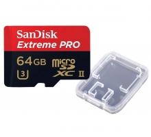 Thẻ nhớ SanDisk Extreme Pro Micro SDXC UHS-II 64GB 275MB/s(tray)+ Hộp đựng thẻ