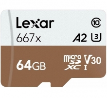 Thẻ nhớ Lexar MicroSDXC 64GB 100/90 MBs 667x