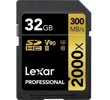 Thẻ nhớ Lexar SDHC 32GB UHS-II, 2000X-300MB/s