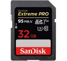 Sandisk SDHC 32GB Extreme Pro Class 10, U3, 95MB/s