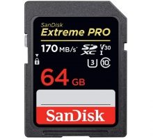 Thẻ nhớ SanDisk SDXC Extreme Pro 64GB 170/90 MB/s U3