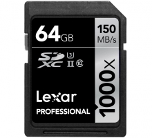 Thẻ nhớ Lexar SDXC 64GB 1000X 150MB/s UHS-II