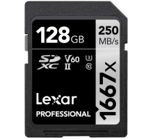 Thẻ nhớ 128GB SDXC Lexar Professional 1667x UHS-II 250/90 MBs