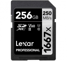 Thẻ nhớ 256GB SDXC Lexar Professional 1667x UHS-II 250/90 MBs