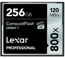 Thẻ nhớ 256GB CompactFlash Lexar Professional 800X 120/75 MBs