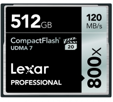 Thẻ nhớ 512GB CompactFlash Lexar Professional 800X