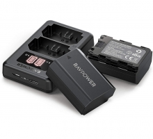 Bộ 2 pin 1 sạc máy ảnh  Ravpower cho Sony NP-FZ100