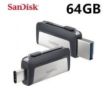 SANDISK USB 3.1 TYPE-C 64GB, 2 CỔNG: USB, TYPE C(no box)