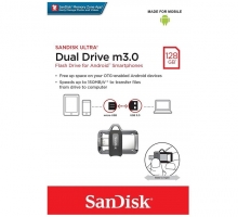 USB SanDisk Ultra 128GB Dual Drive m3.0 (Cổng Micro, USB)