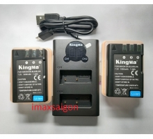 Bộ 2 Pin 1 sạc đôi  Kingma cho Nikon EN-EL9