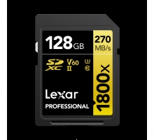 Thẻ nhớ Lexar 128GB SDXC Professional 1800x  UHS-II Dòng GOLD