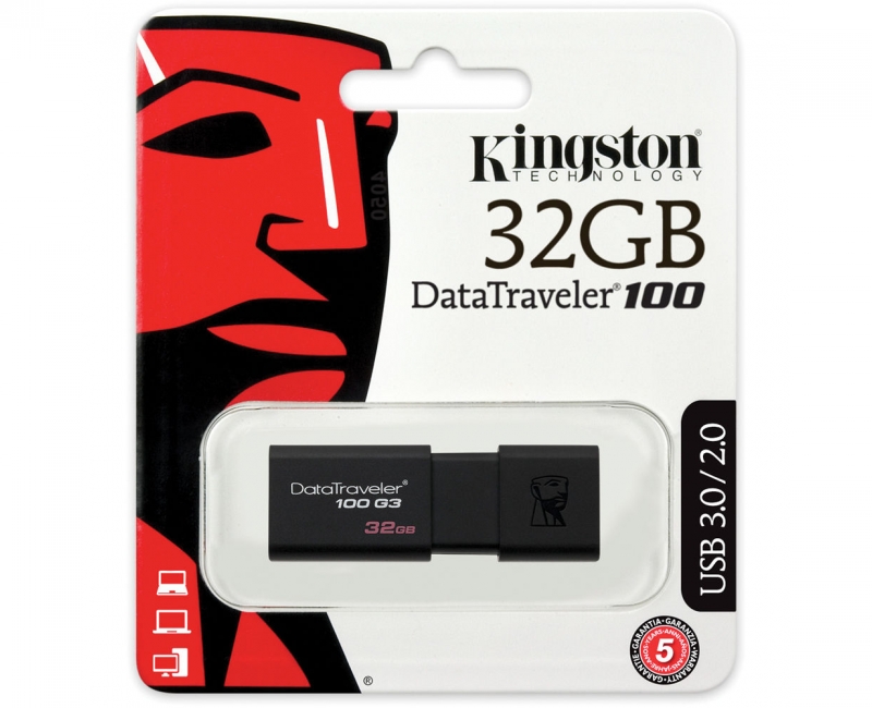USB 3.0 Kingston DataTraveler 100 G3 32GB 3