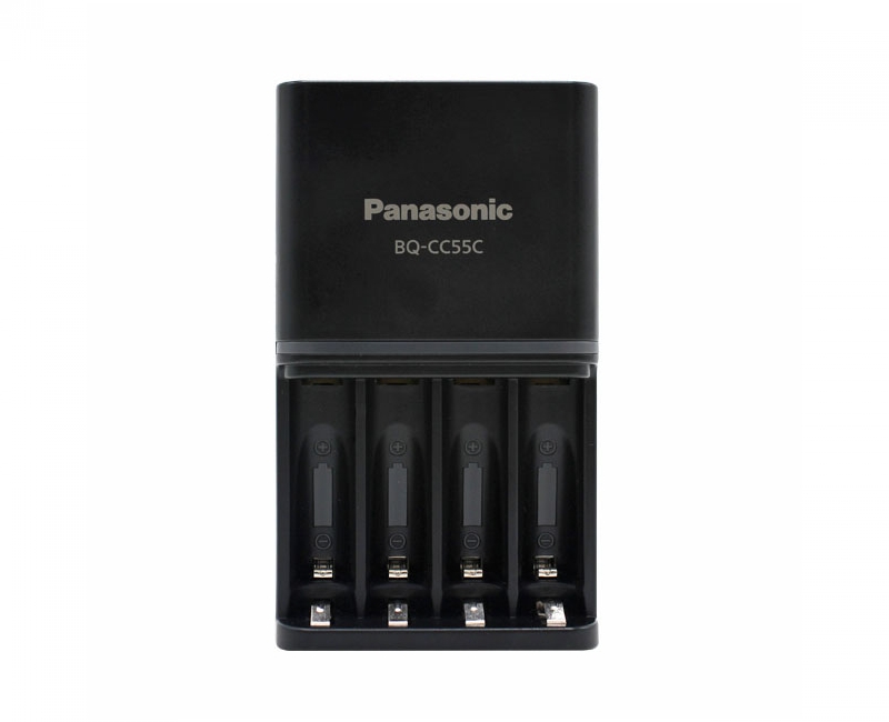 Bộ Sạc Panasonic CC55C Kèm 4 Pin Eneloop AA 2450mAh, Hàng Chính Hãng 1