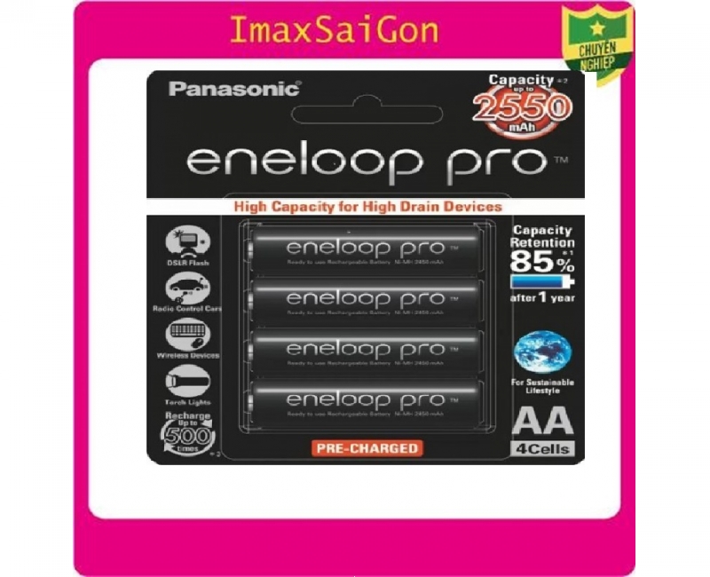 Pin AA Panasonic Eneloop Pro  2550mAh 4
