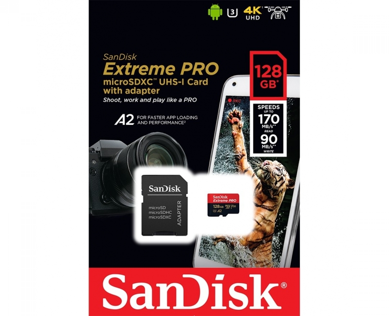 Thẻ nhớ Sandisk microSDXC A2 170/90 MB/s 128GB  Extreme Pro 6