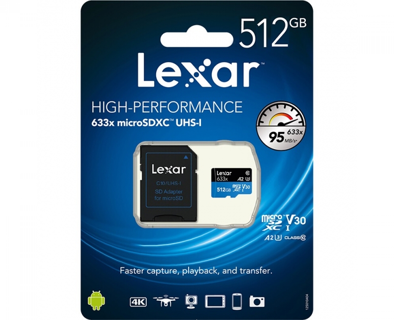 Thẻ nhớ 512GB Micro SDXC Lexar 633x 95MB/s 5
