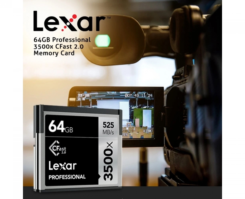 Thẻ nhớ CFast Lexar 3500X 525MB/s 64GB 5