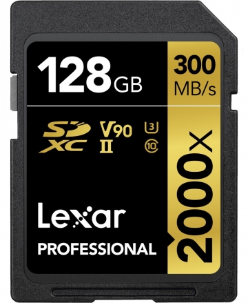 Thẻ nhớ Lexar SDXC 128GB UHS-II, 2000X-300MB/s