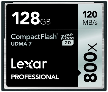Thẻ nhớ 128GB CompactFlash Lexar Professional 800X~120MB/S