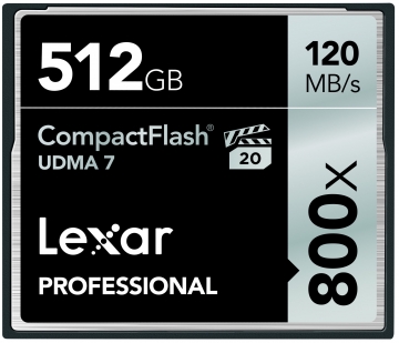 Thẻ nhớ 512GB CompactFlash Lexar Professional 800X