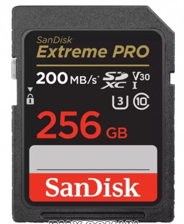 Thẻ nhớ Sandisk SDXC Extreme Pro 256GB 200/140Mb/s