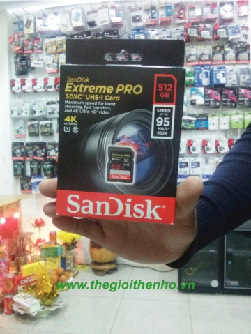 Thẻ nhớ 512GB SDXC Sandisk Extreme Pro 95mb/s đã về tới imax.com.vn